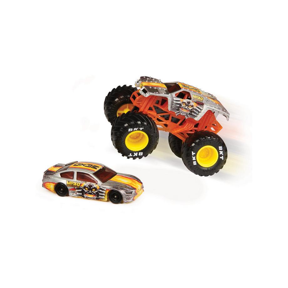 Monster Jam  Truck und Rennauto in einem Set 