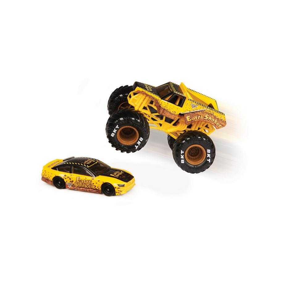 Monster Jam  Truck und Rennauto in einem Set 