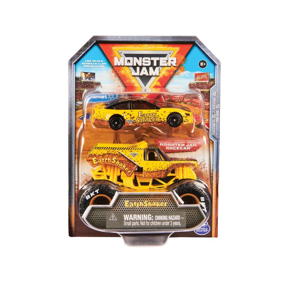 Monster Jam  Truck und Rennauto in einem Set 