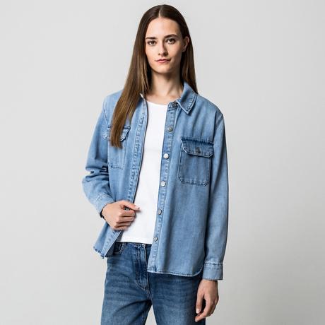 Manor Woman Chemisier Denim Coupe Décontractée  