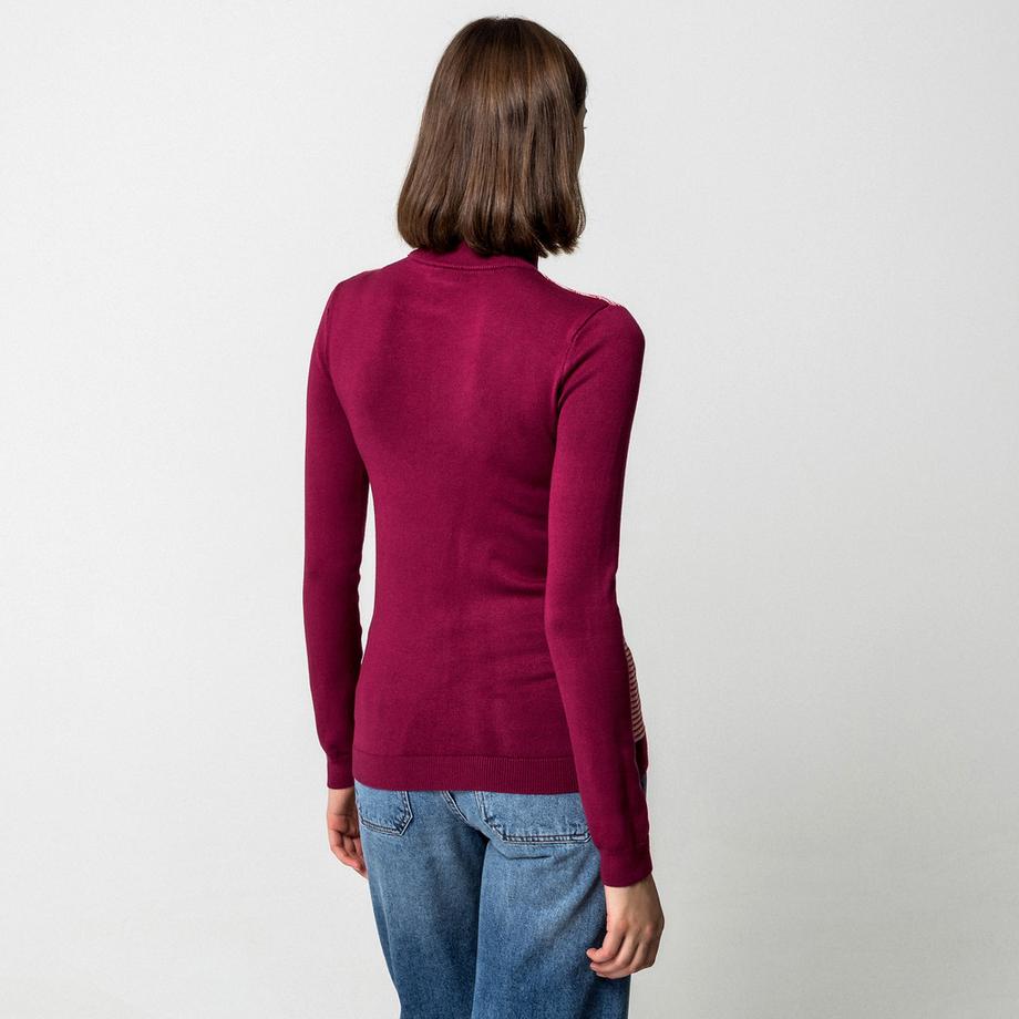 Manor Woman Gestreifter Stehkragen Pullover  