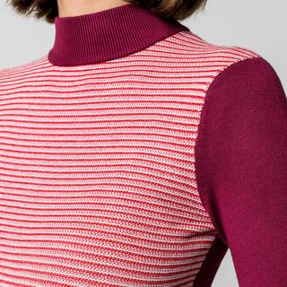 Manor Woman Maglione Collo Alto a Righe  