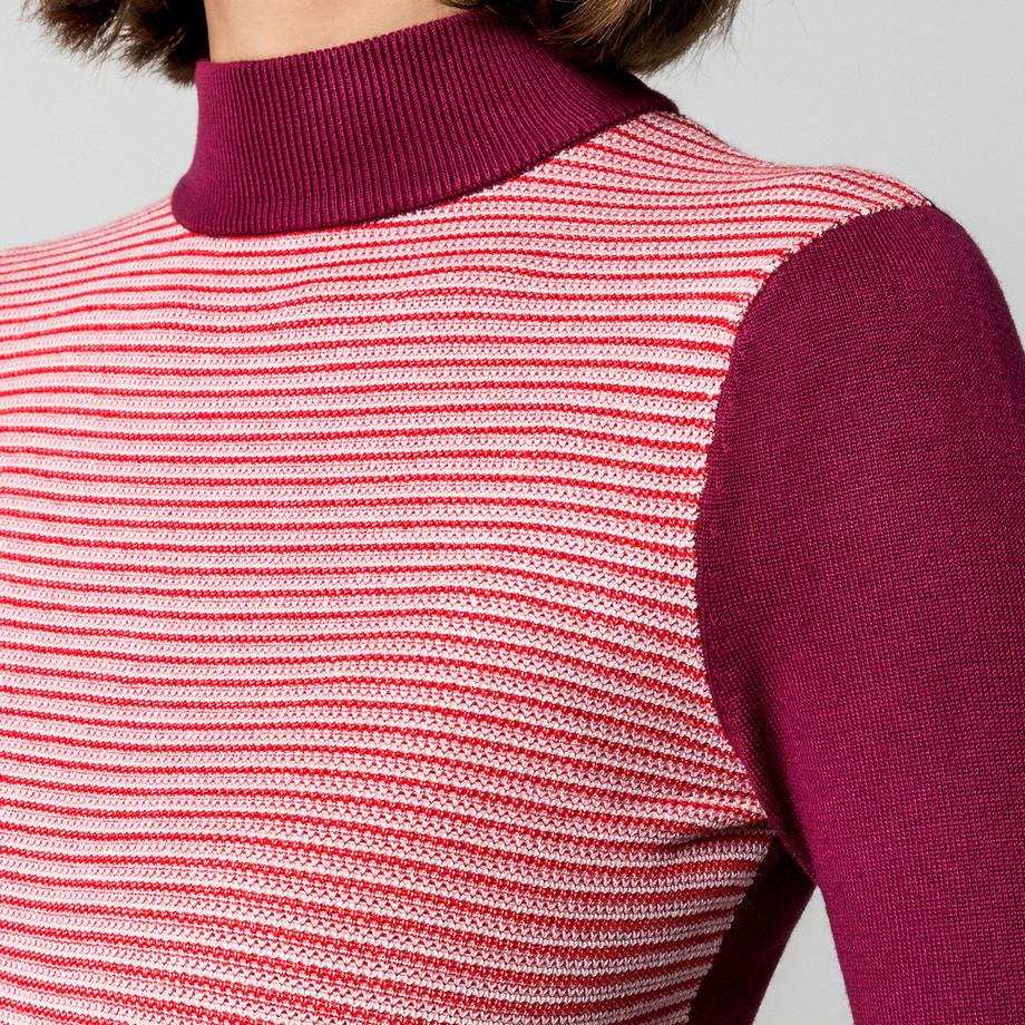 Manor Woman Gestreifter Stehkragen Pullover  