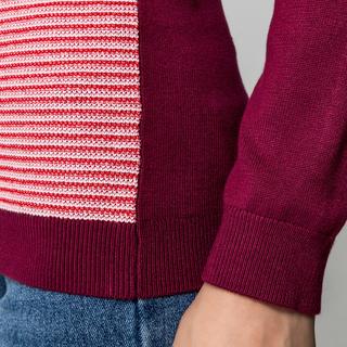 Manor Woman Maglione Collo Alto a Righe  