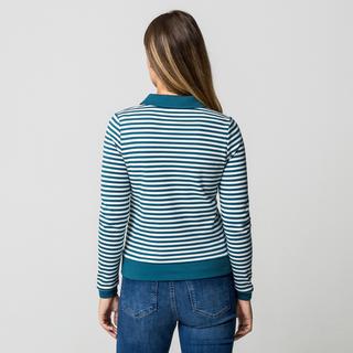 Manor Woman Gestreiftes Langarm Polo Shirt  