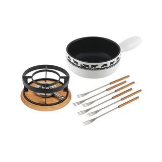 KUHN RIKON Set per fondue formaggio Campanaccio in oro Oak 