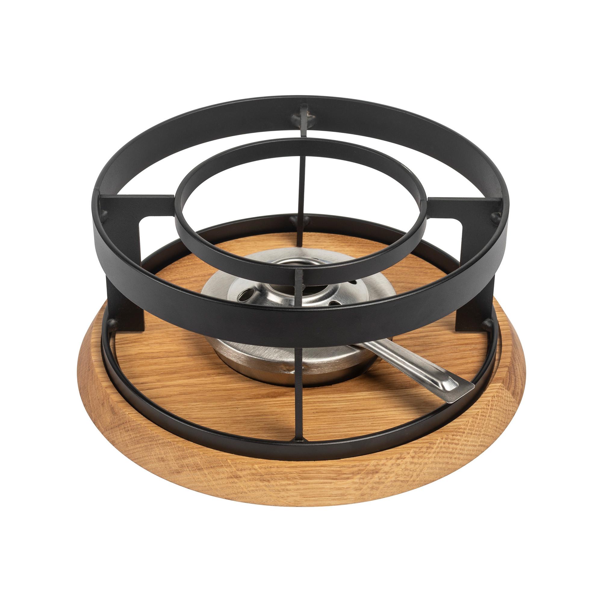 KUHN RIKON Set per fondue formaggio Campanaccio in oro Oak 