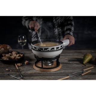 KUHN RIKON Set per fondue formaggio Campanaccio in oro Oak 