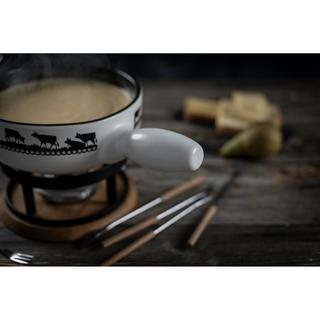 KUHN RIKON Set per fondue formaggio Campanaccio in oro Oak 