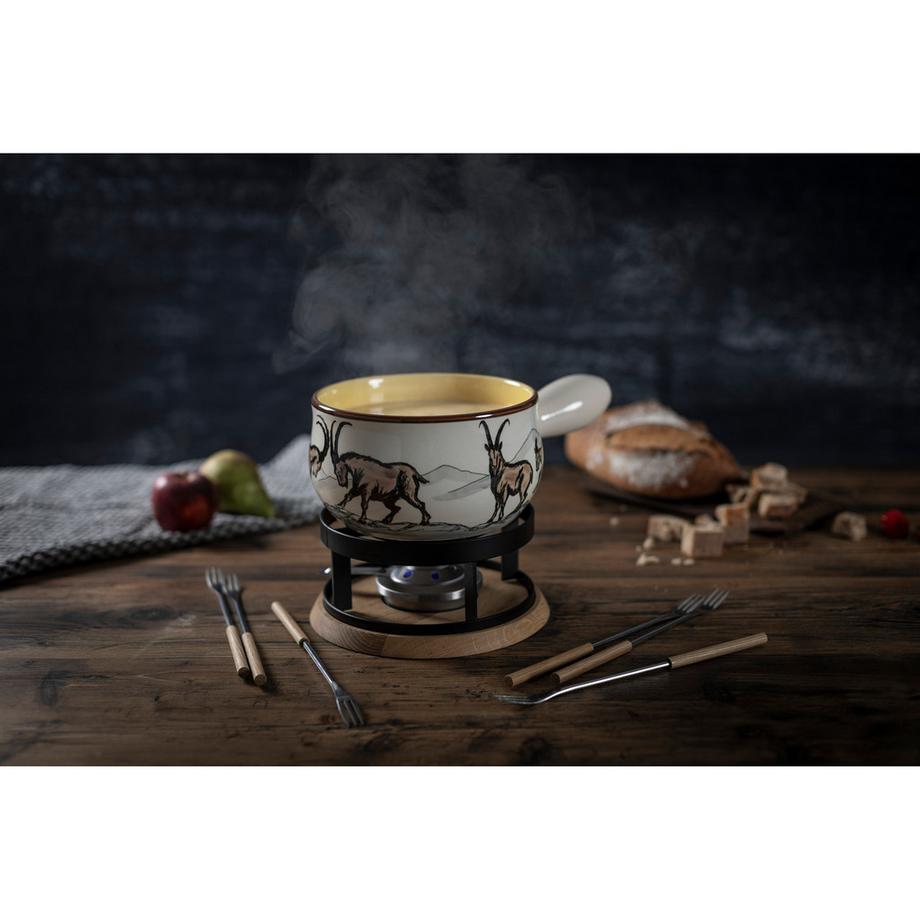 KUHN RIKON Set per fondue formaggio Stambecco 