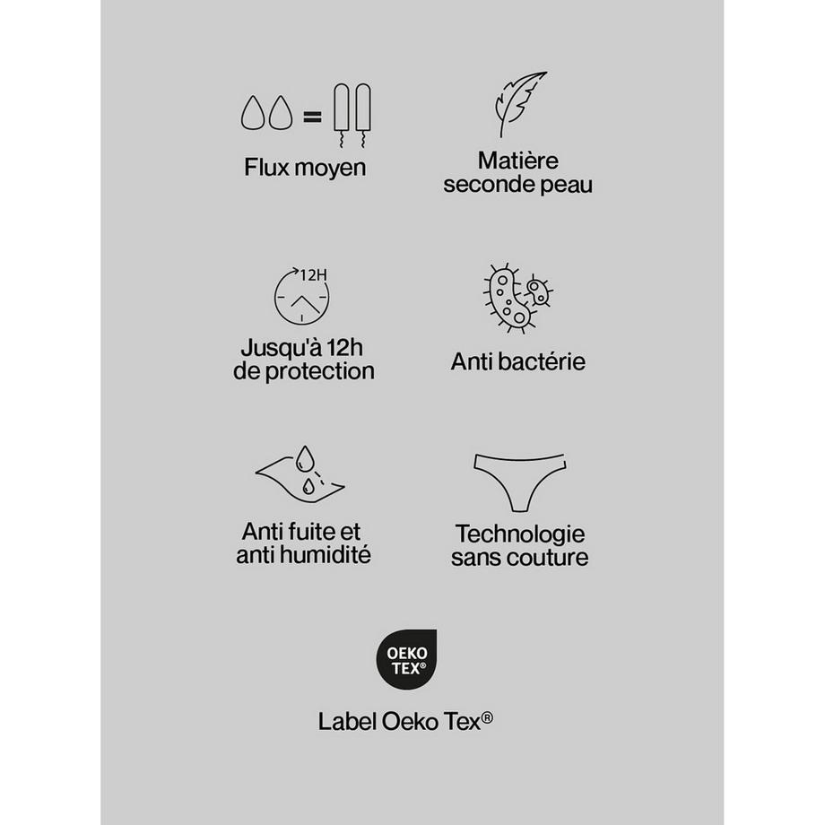Smoon HEBE PANTIES MEDIUM FLOW TEEN Slip menstruel 