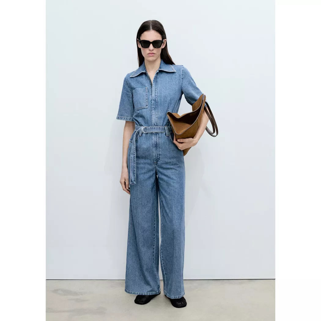 Mango - Jumpsuit, für Damen, Blau Größe XL