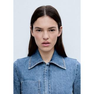 MANGO Fleur Combinaison en jean  