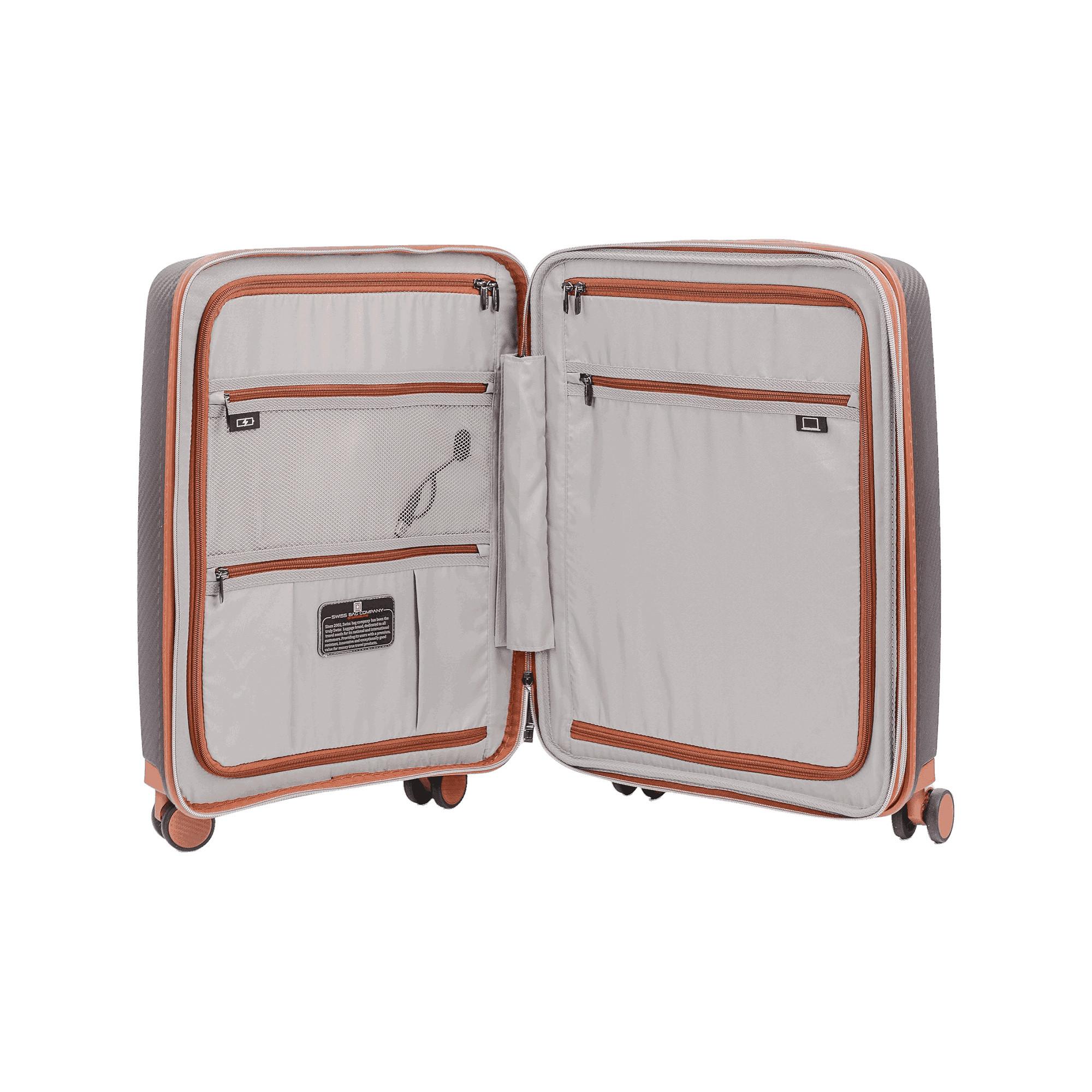 SWISS BAG COMPANY 55 CM, Hartschalenkoffer, Spinner New Vision 