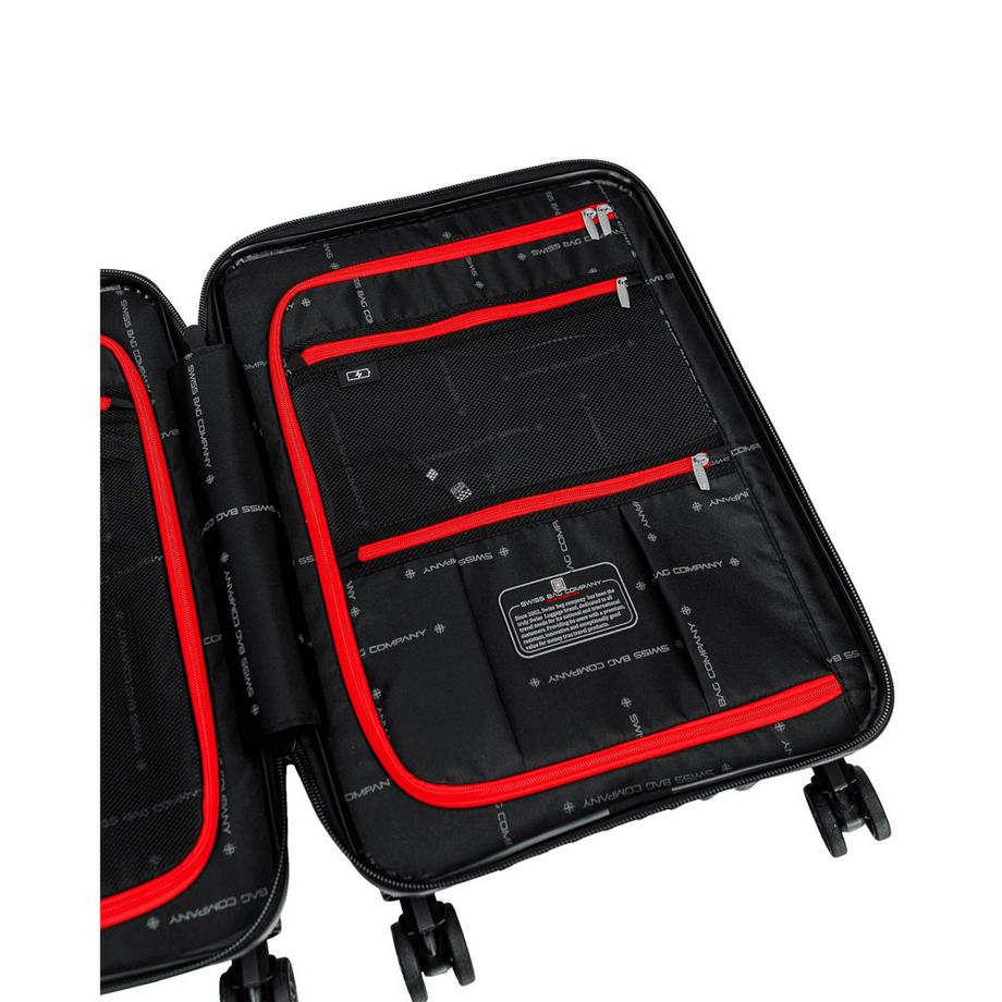 SWISS BAG COMPANY 55 cm, Valise rigide, Spinner Tourist - RPET 