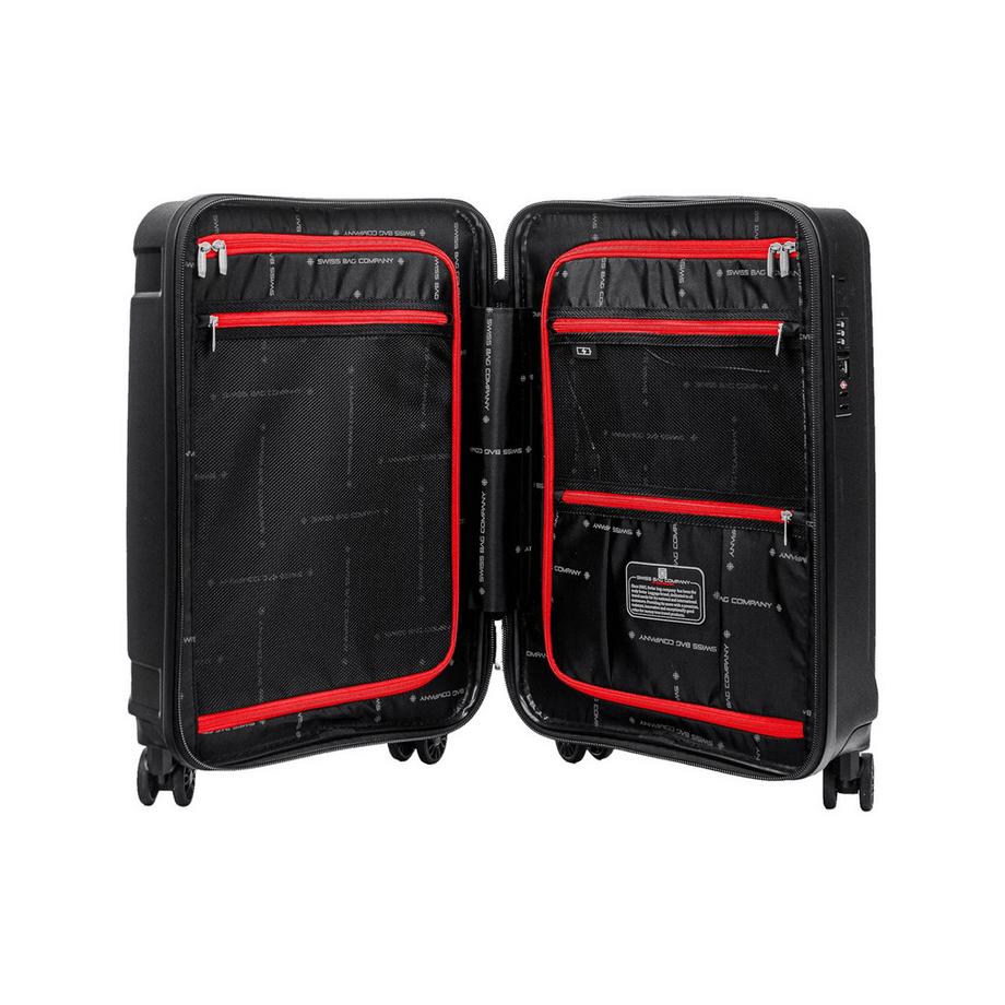 SWISS BAG COMPANY 55 cm, Valise rigide, Spinner Tourist - RPET 