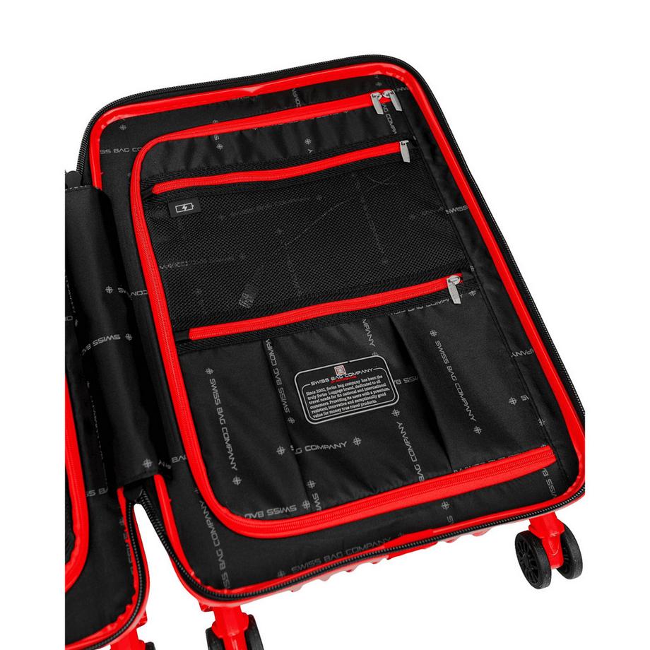 SWISS BAG COMPANY 55 cm, Valigia rigida, Spinner Tourist - RPET 