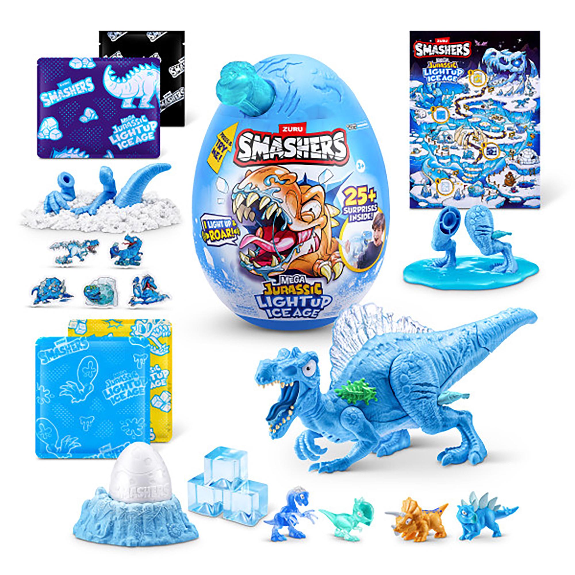 ZURU  Smashers Mega Jurassic Light Up Ice Age Egg, Zufallsauswahl 