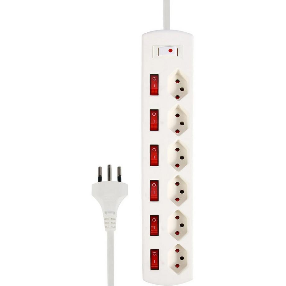 SCHOENENBERGER Steckdosenl. FIX-LINE+ Multis 6xT13 Steckdosenleiste\n 
