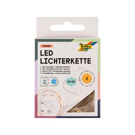 Folia Bastelartikel LED Lichterkette, 2 Stück 