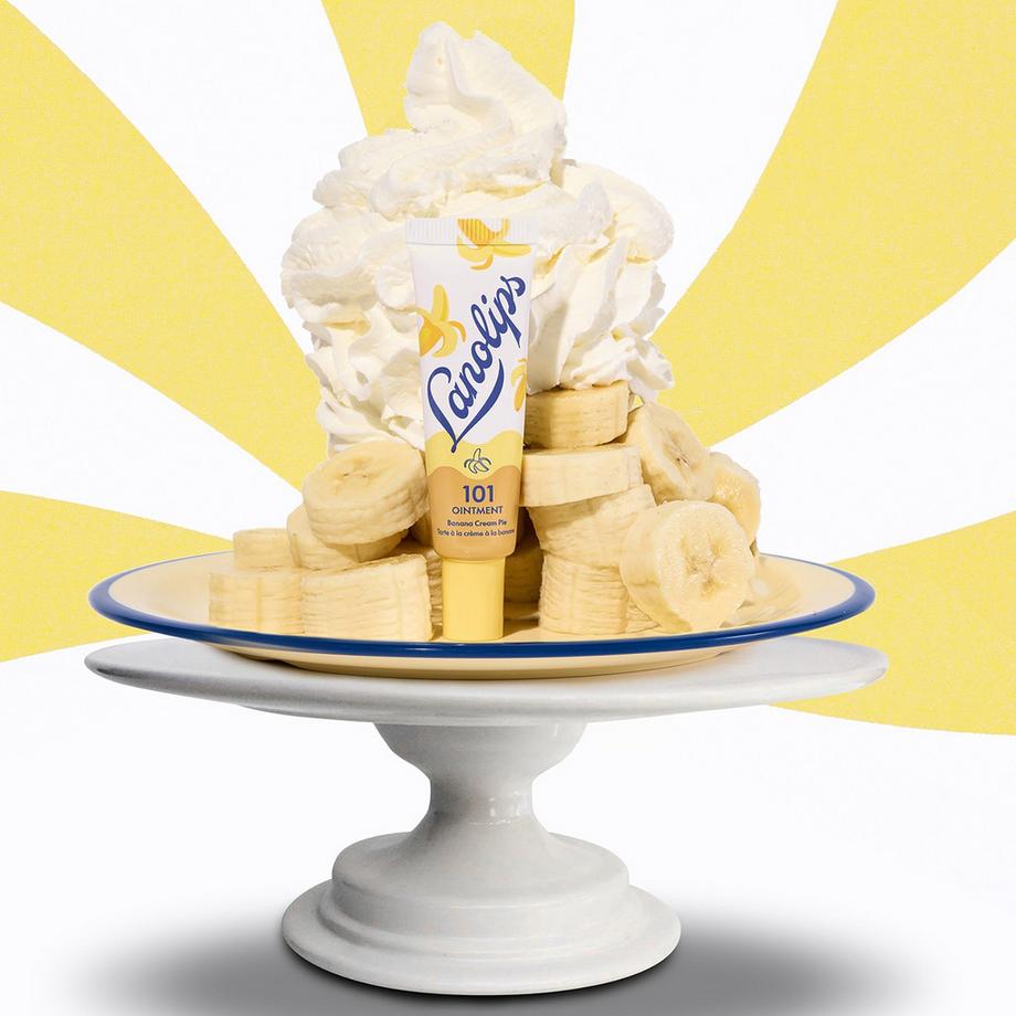 Lanolips  Bananen-Sahnetorte - Balsam für Lippen und trockene Haut 