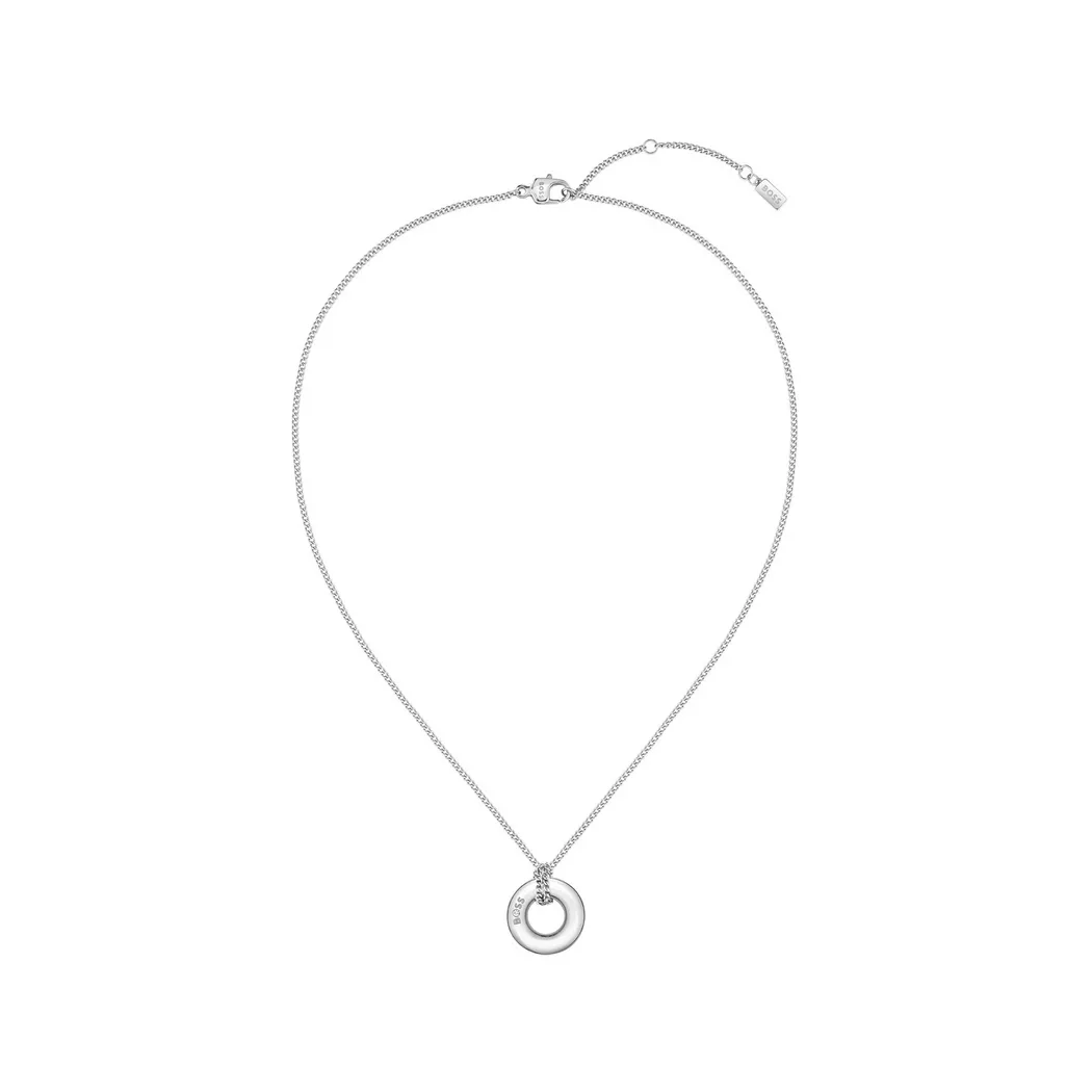 BOSS - Ciondolo, Live, 50 CM, Argento