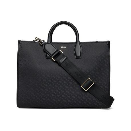 BOSS Sandy Med Jacquard Tote Bag  