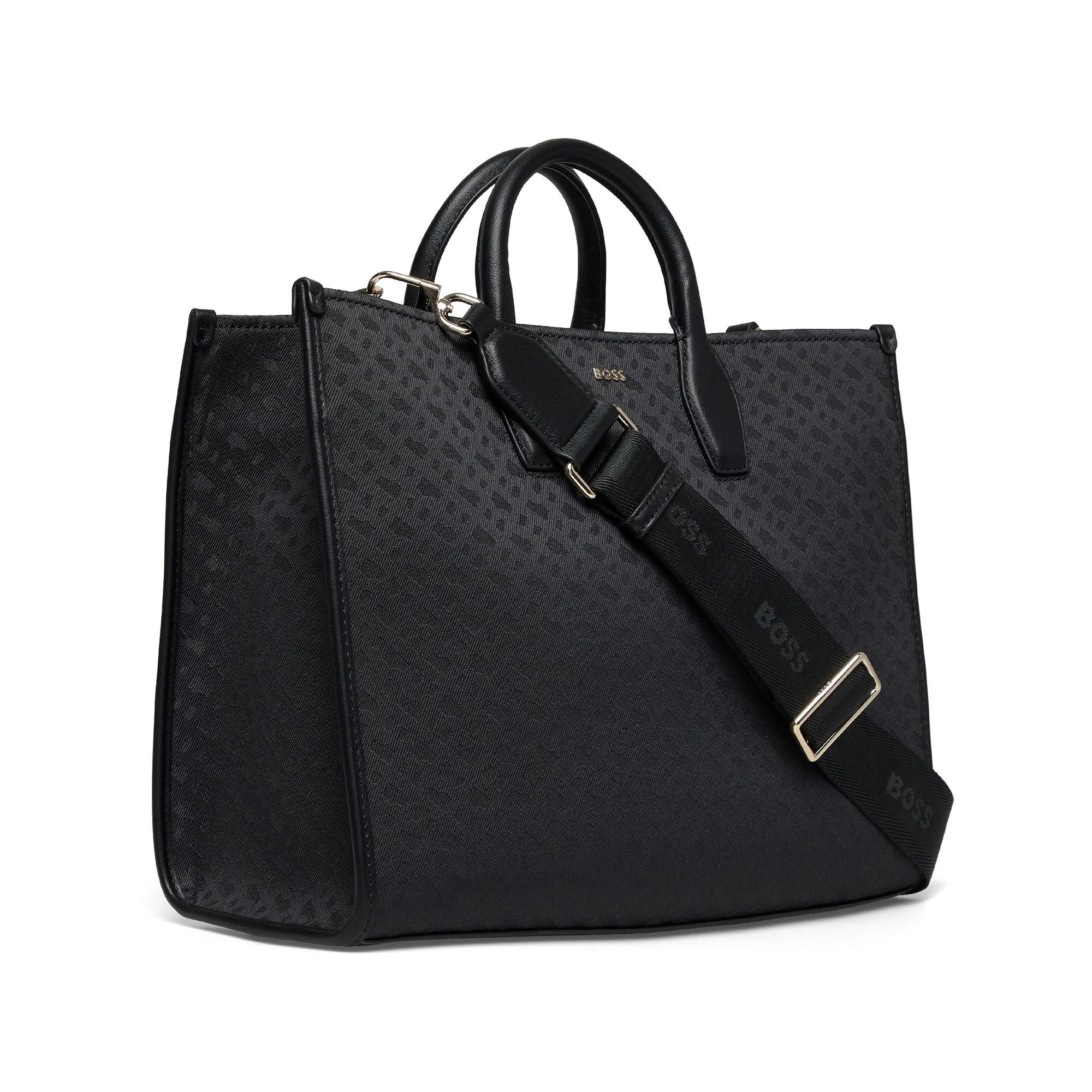 BOSS Sandy Med Jacquard Tote Bag  