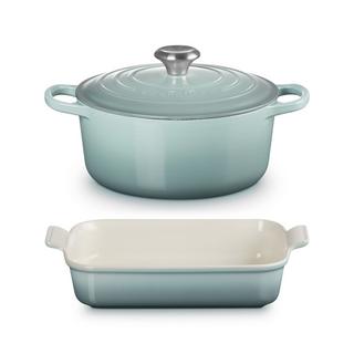 LE CREUSET Batterie de cuisine Signature/Tradition, Sea Salt 