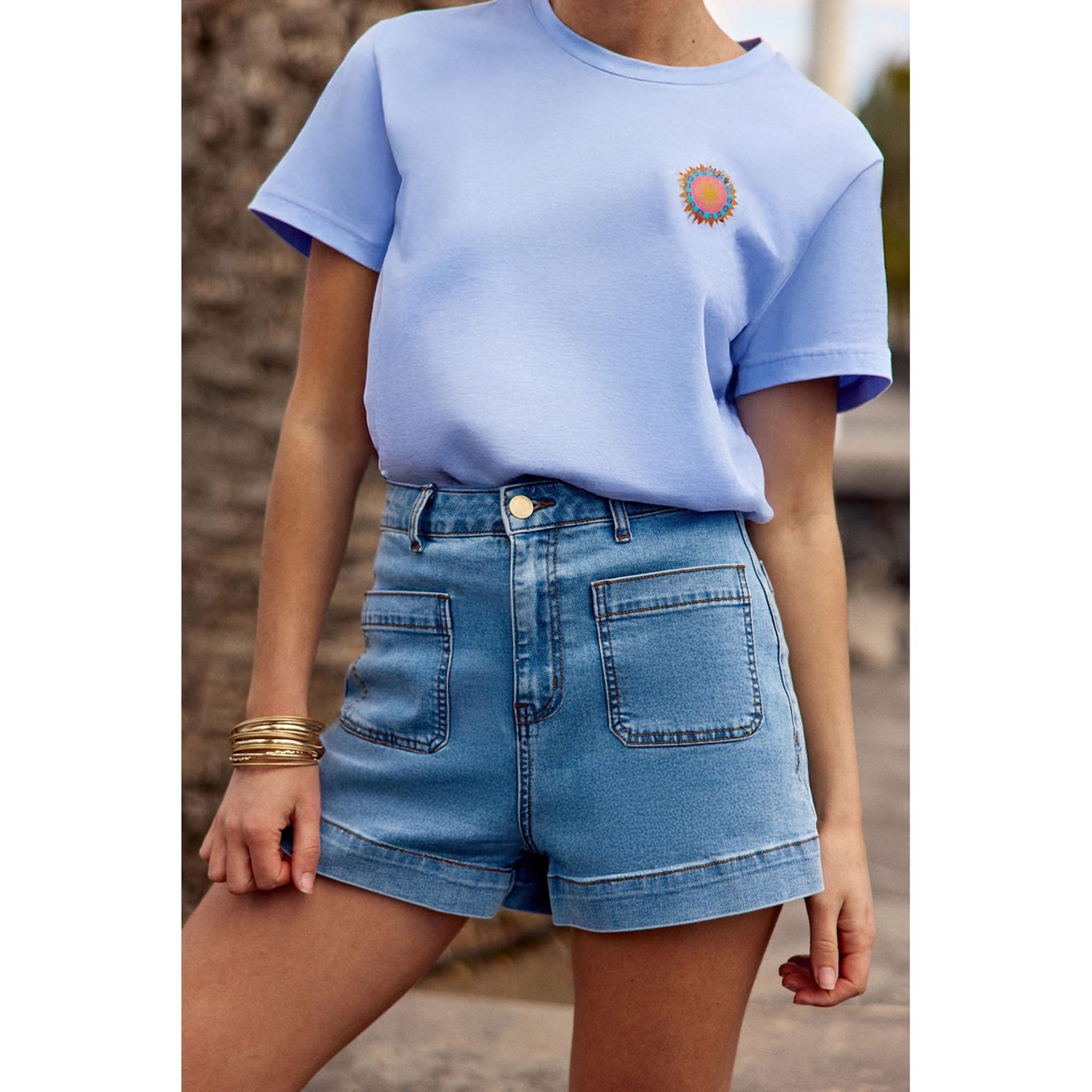 La Petite Etoile Short Taille Haute Casual  