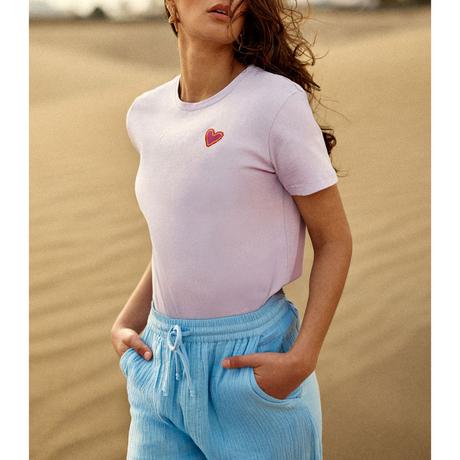 La Petite Etoile T-Shirt Stampa Cuore  