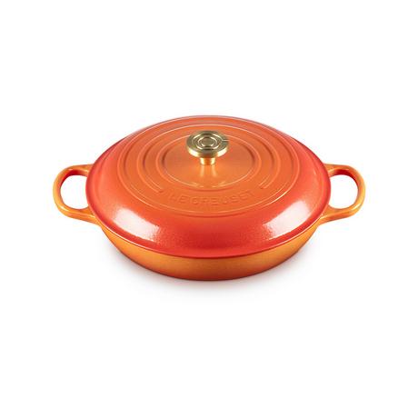LE CREUSET Bräter tief Signature Flamme Dorée 