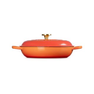 LE CREUSET Bräter tief Signature Flamme Dorée 
