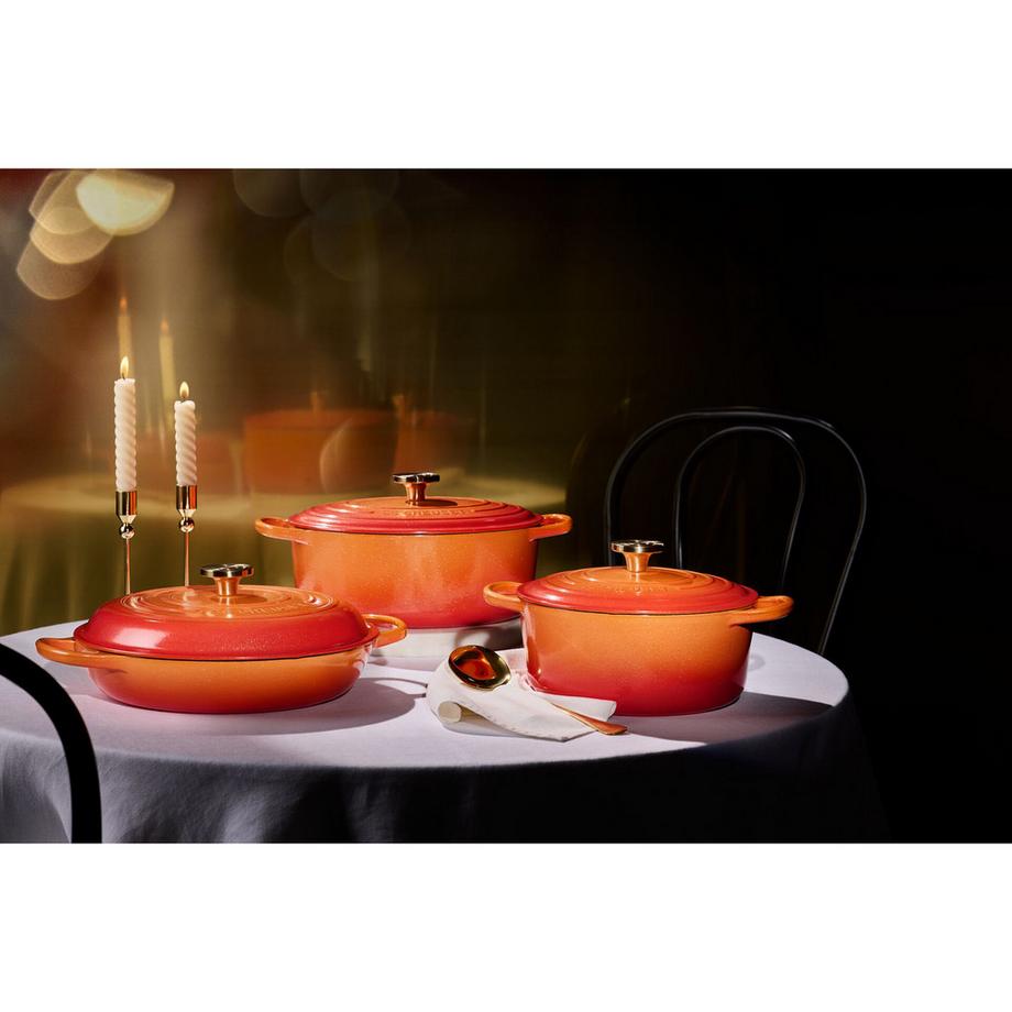LE CREUSET Teglia bassa Signature Flamme Dorée 