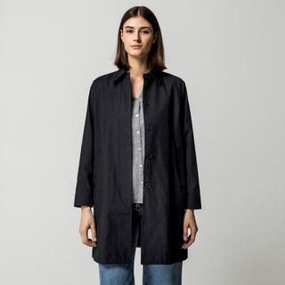 Manor Woman Klassischer Uni Umlegekragen Mantel  