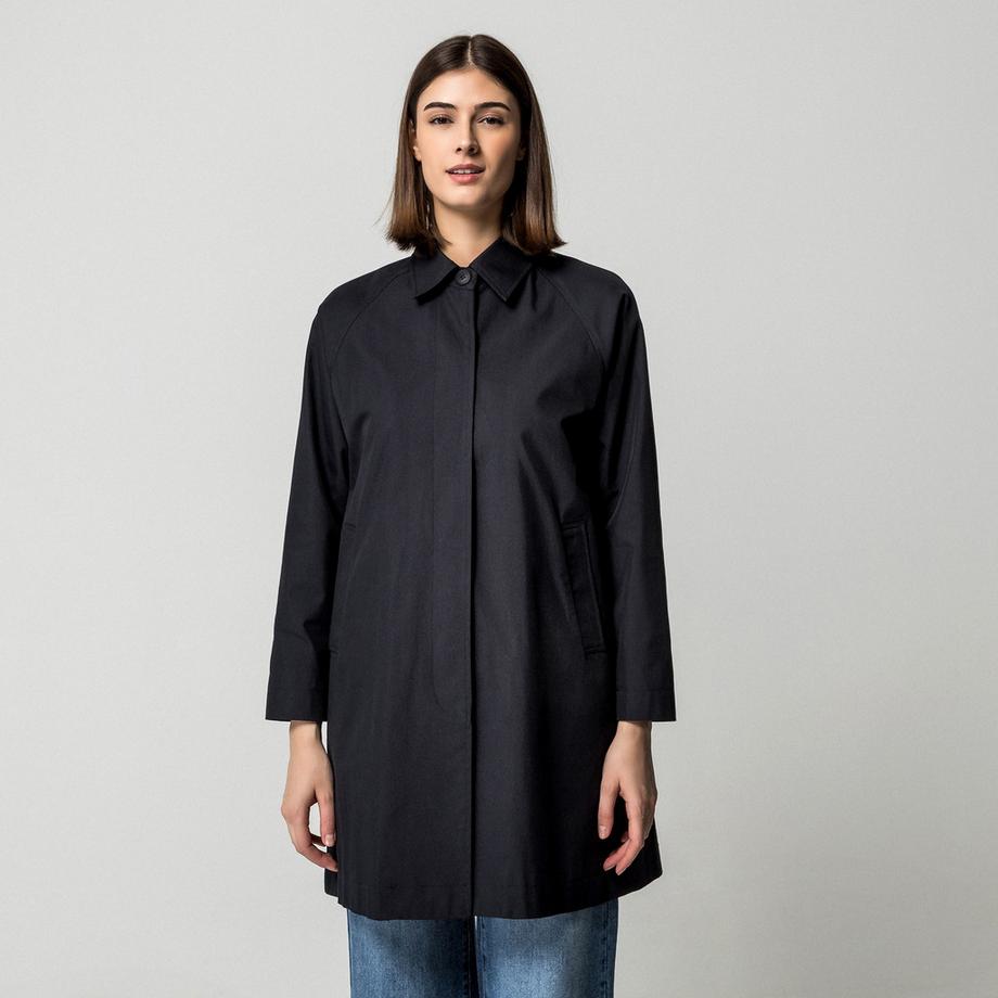 Manor Woman Cappotto Classico Tinta Unita Collo Reversibile  