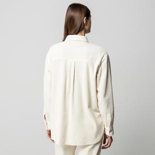 Manor Woman Camicia in velluto a coste maniche lunghe  