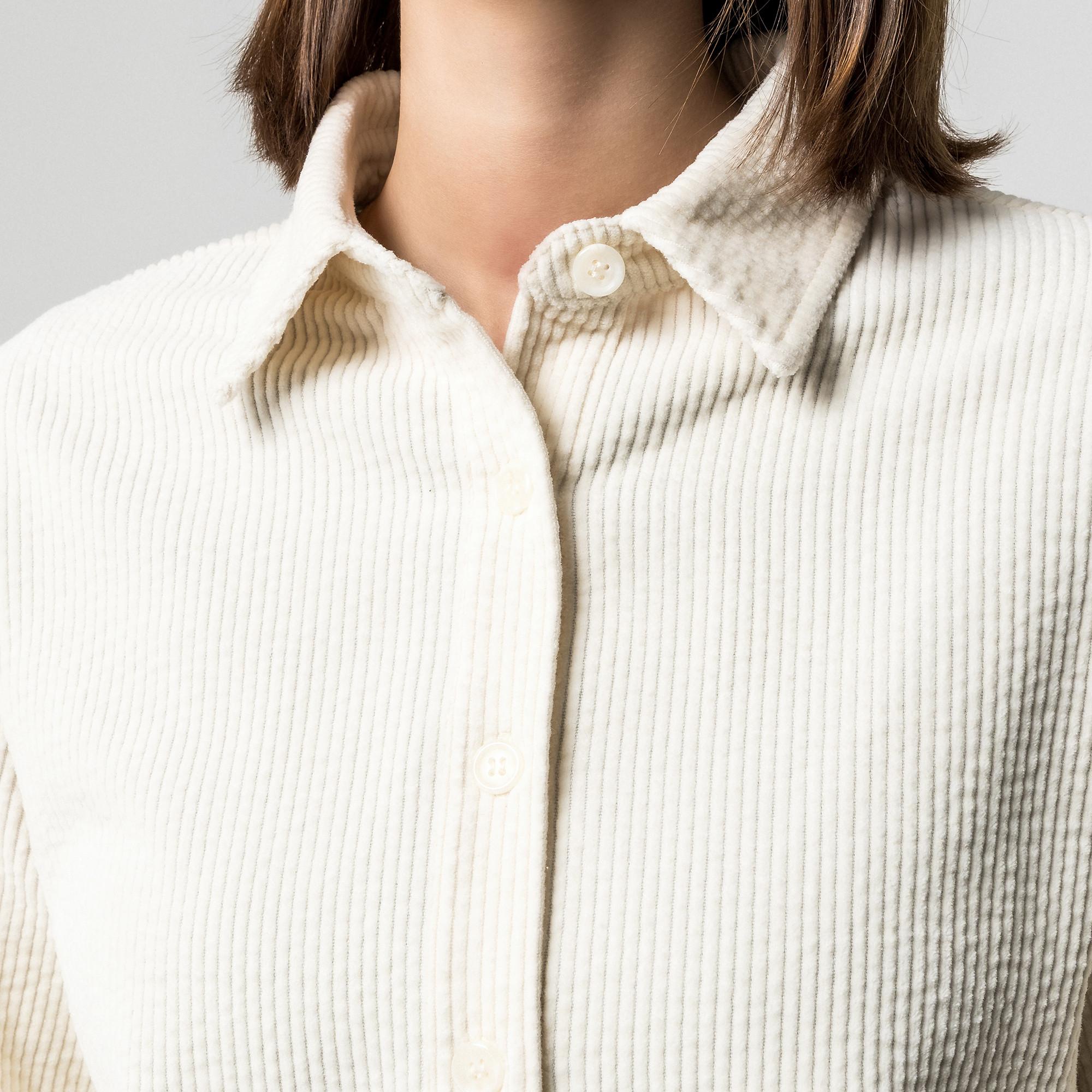 Manor Woman Camicia in velluto a coste maniche lunghe  