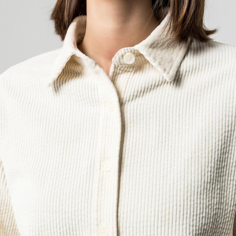 Manor Woman Chemise velours côtelé manches longues  