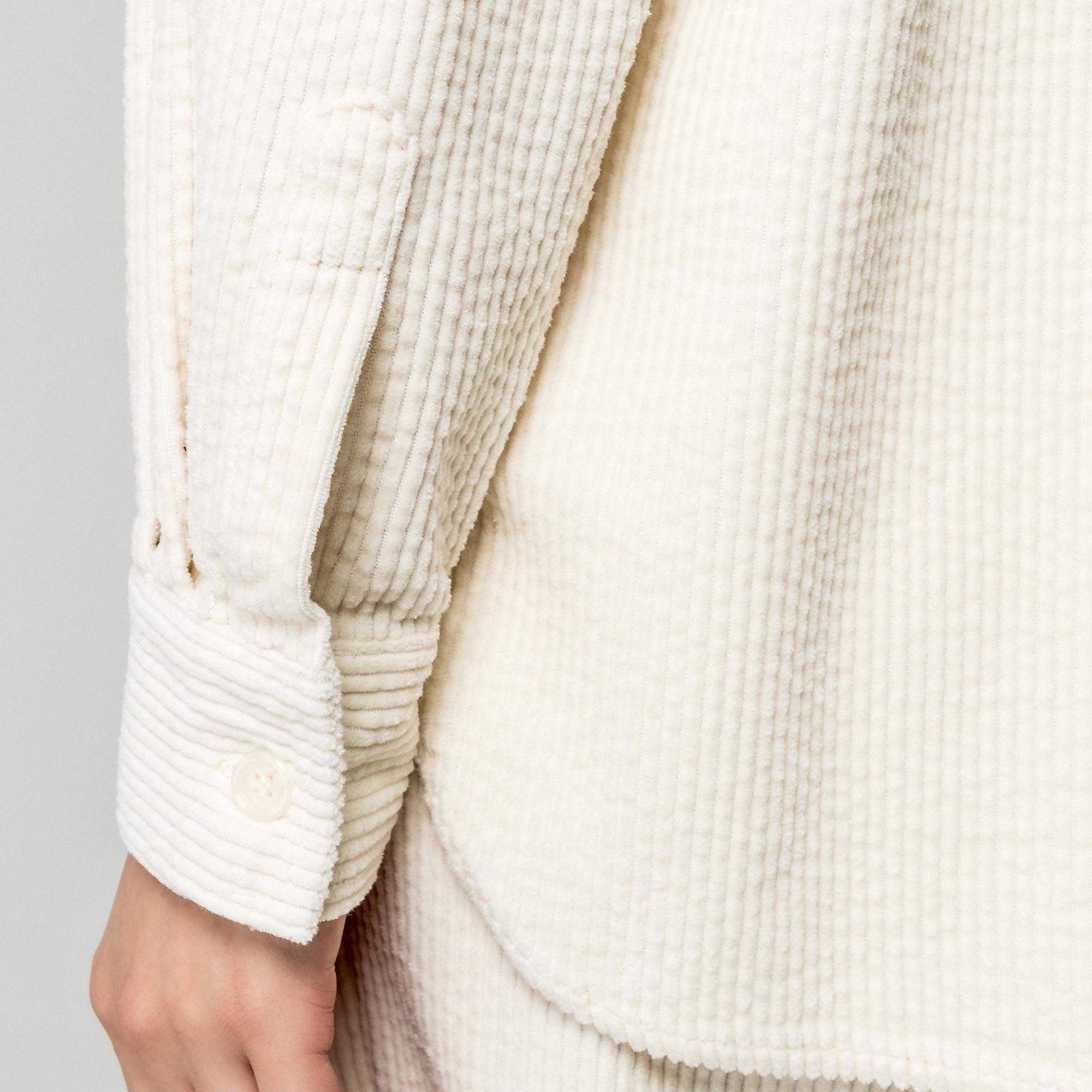 Manor Woman Camicia in velluto a coste maniche lunghe  