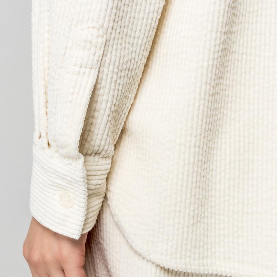 Manor Woman Chemise velours côtelé manches longues  