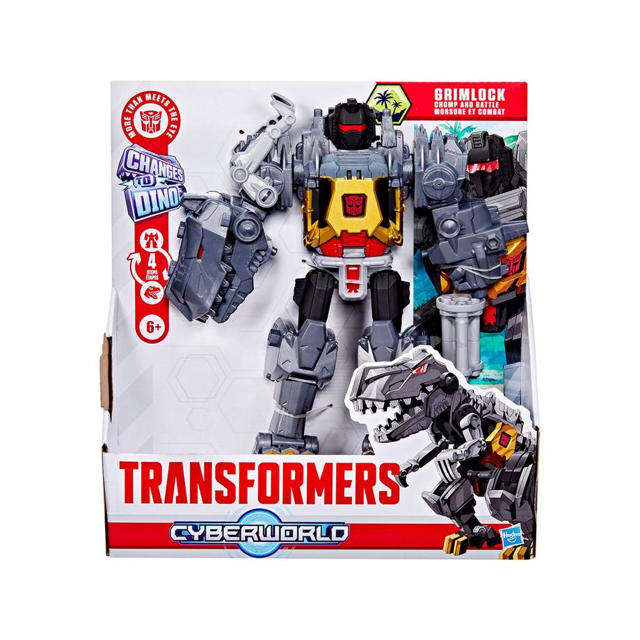 TRANSFORMERS  Transformers CYBERWORLD Grimlock Chomp & Battle 