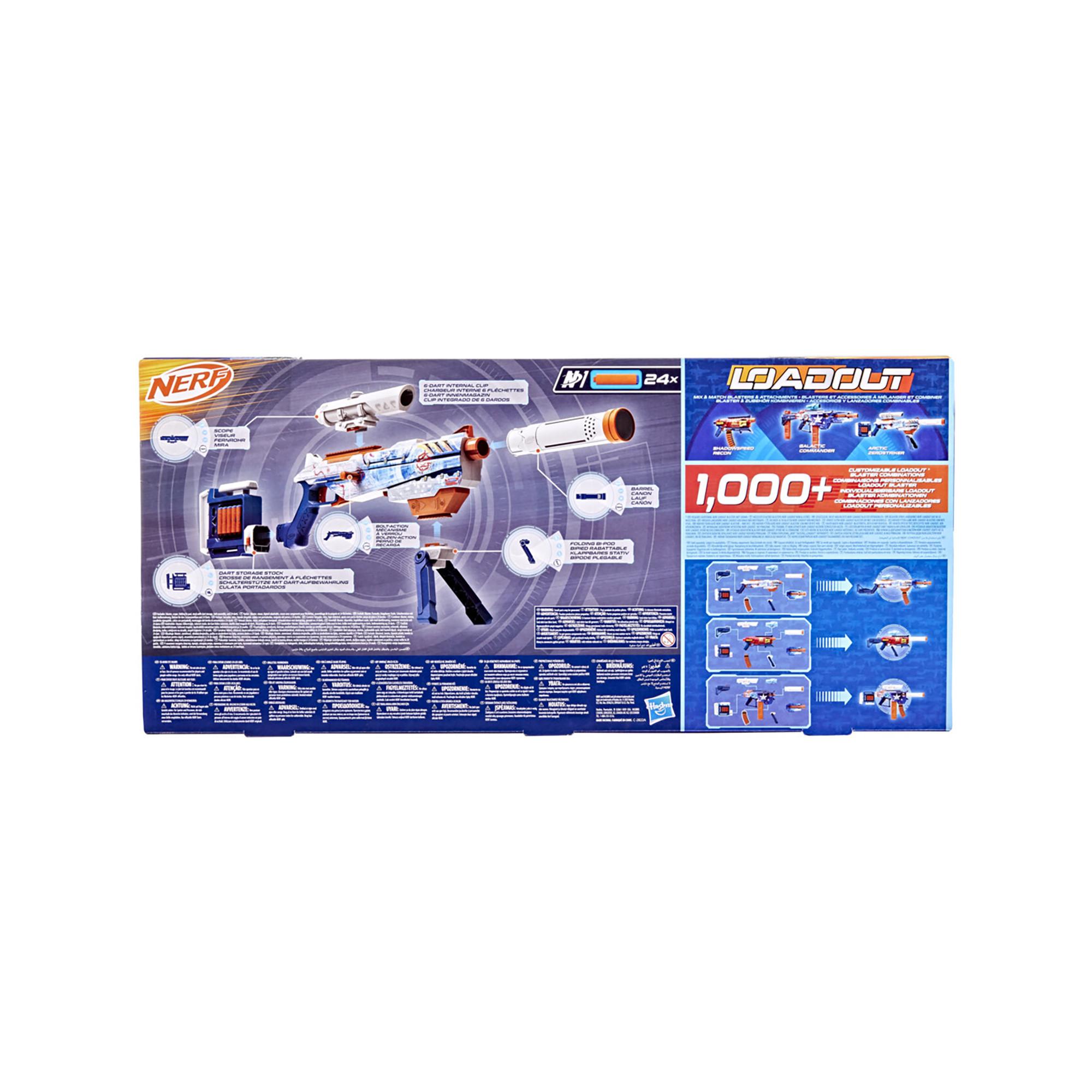 NERF  Loadout, blaster Arctic Zerostriker 