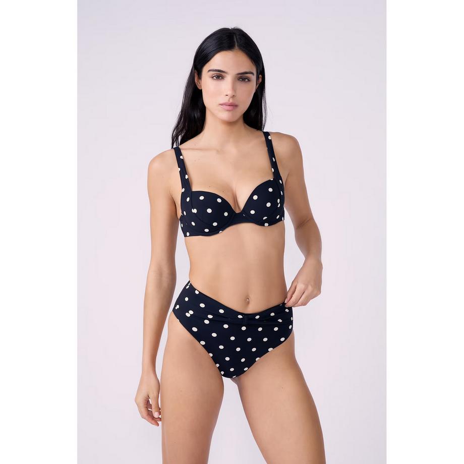 Etam Top bikini push-up a pois  