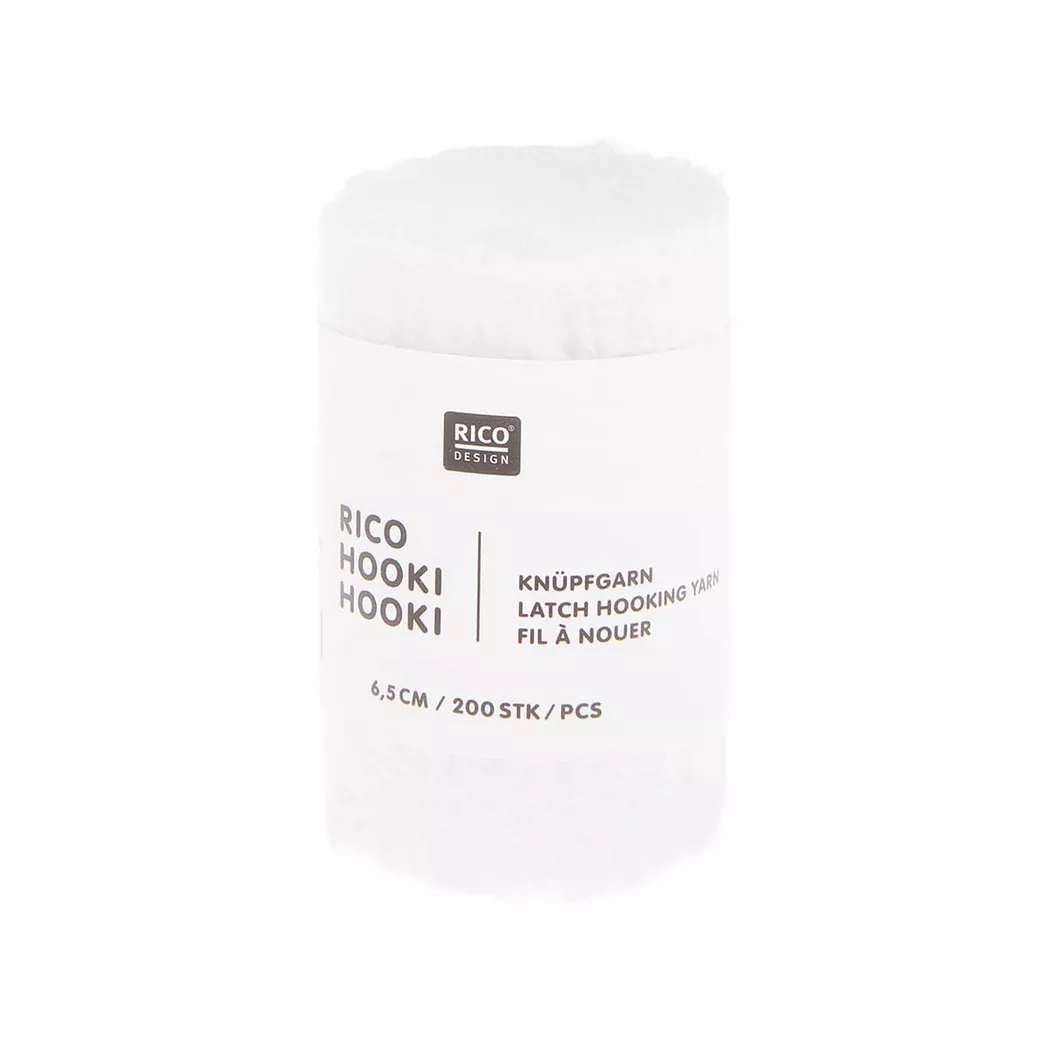 Rico Design Rico Hooki Hooki Knüpfgarn Weiß