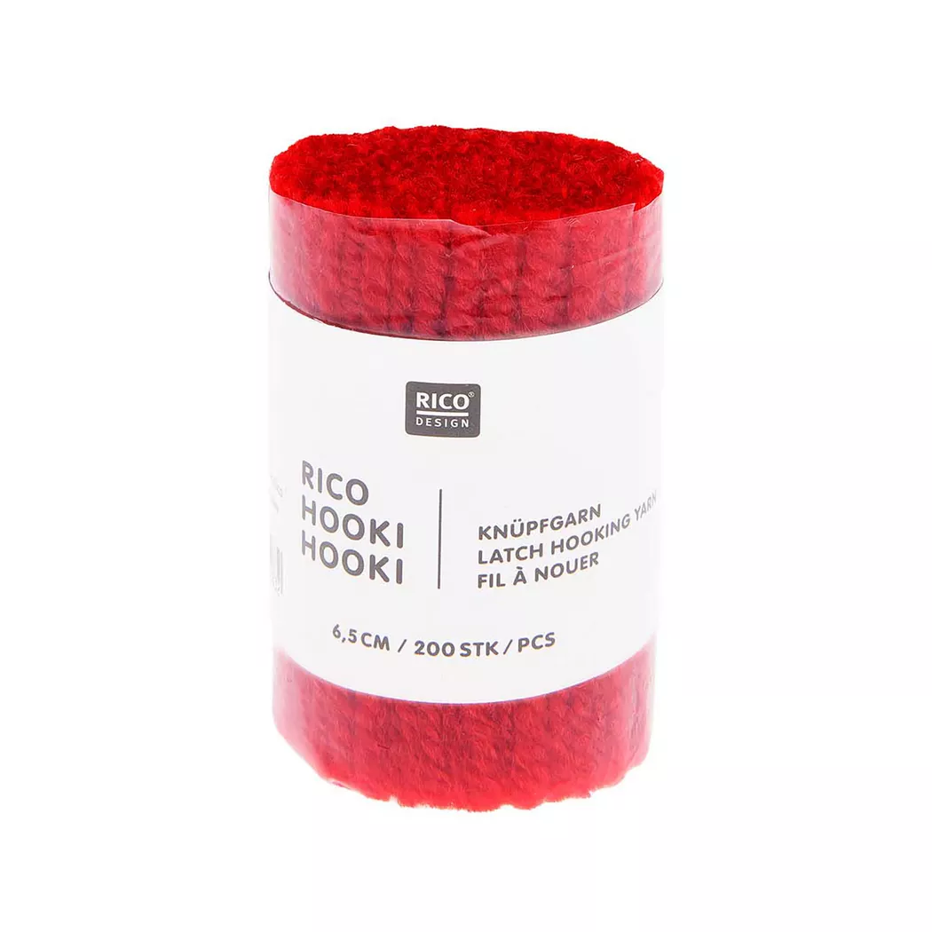 Rico Design Rico Hooki Hooki Knüpfgarn Rot