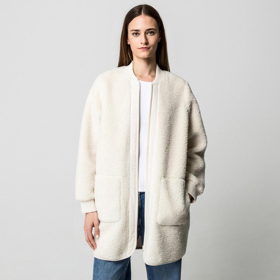 Manor Woman Longline Fleece Bomberjacke  