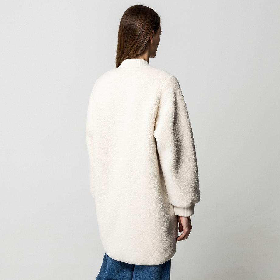 Manor Woman Longline Fleece Bomberjacke  