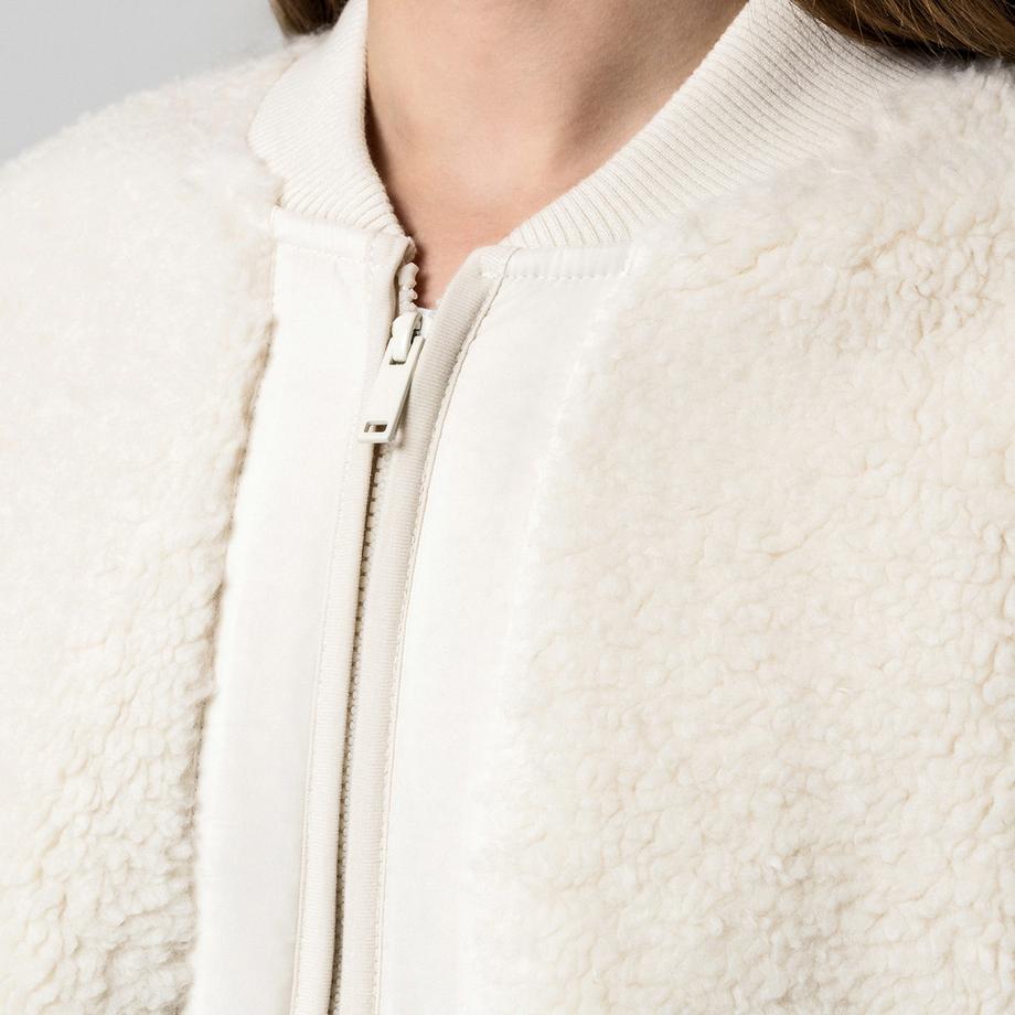 Manor Woman Longline Fleece Bomberjacke  