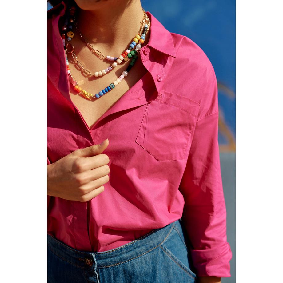 La Petite Etoile Camicetta Oversized Colletto Reversibile  